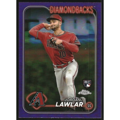 2024 Topps Chrome Purple Refractors #229 Jordan Lawlar