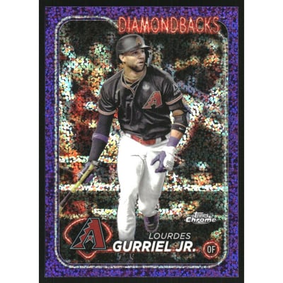 2024 Topps Chrome Purple Speckle Refractors #59 Lourdes Gurriel Jr.