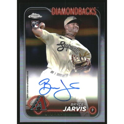2024 Topps Chrome Rookie Autographs Refractors #RABJ Bryce Jarvis