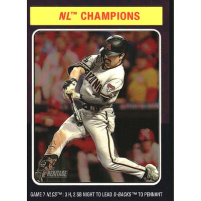 2024 Topps Heritage Chrome Purple Refractors #459 Corbin Carroll HN