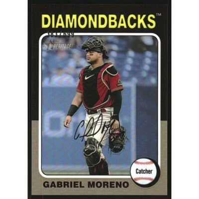 2024 Topps Heritage Chrome Refractors #290 Gabriel Moreno HN
