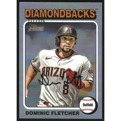 2024 Topps Heritage Chrome Silver Refractors #119 Dominic Fletcher HN/225