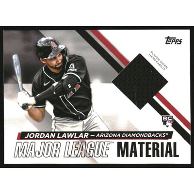 2024 Topps Update Major League Materials #MLMUJL Jordan Lawlar