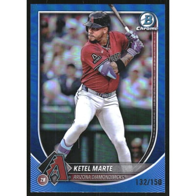 2025 Bowman Chrome Blue Refractors #51 Ketel Marte