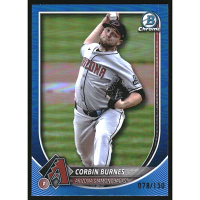 2025 Bowman Chrome Blue Refractors #94 Corbin Burnes