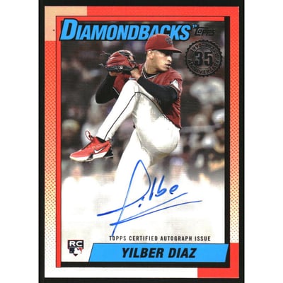 2025 Topps '90 Topps Autographs #90AYD Yilber Diaz S2