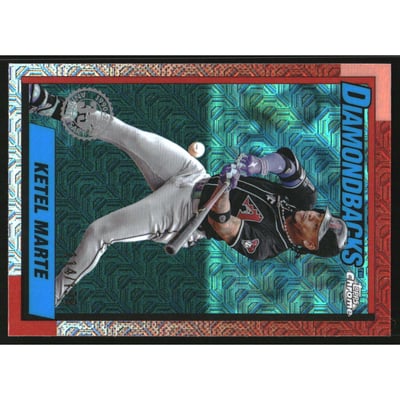 2025 Topps '90 Topps Silver Pack Chrome Aqua Refractors #T90C103 Ketel Marte