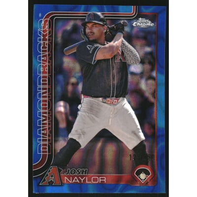2025 Topps Chrome Blue Lava Refractors #15 Josh Naylor