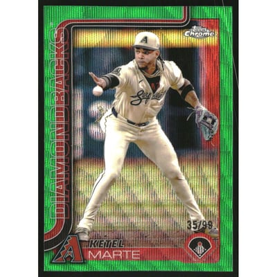 2025 Topps Chrome Green Wave Refractors #272 Ketel Marte