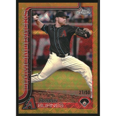 2025 Topps Chrome Logofractor Gold Refractors #17 Corbin Burnes
