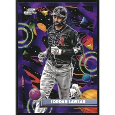 2025 Topps Cosmic Chrome Purple Nebula Refractors #110 Jordan Lawlar
