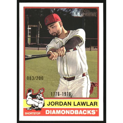 2025 Topps Heritage Bicentennial #26 Jordan Lawlar