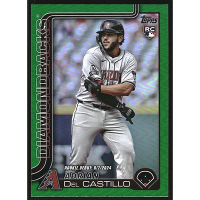 2025 Topps Update Green Rainbow Foil #US267 Adrian Del Castillo