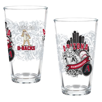 Arizona Diamondbacks Two-Piece 16oz. Hometown Series Pint Glass Set