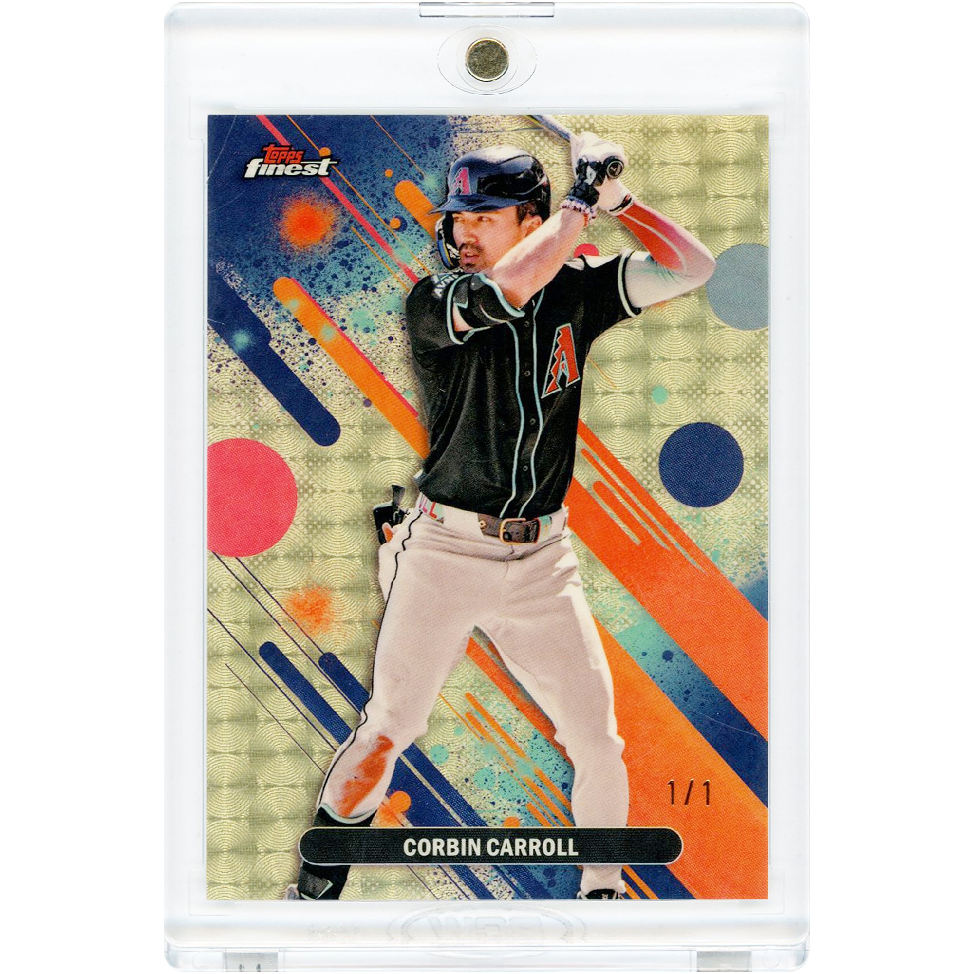 Carte Corbin Carroll Arizona Diamondbacks 2025 Topps Finest Superfractor n° 72 n° 1/1