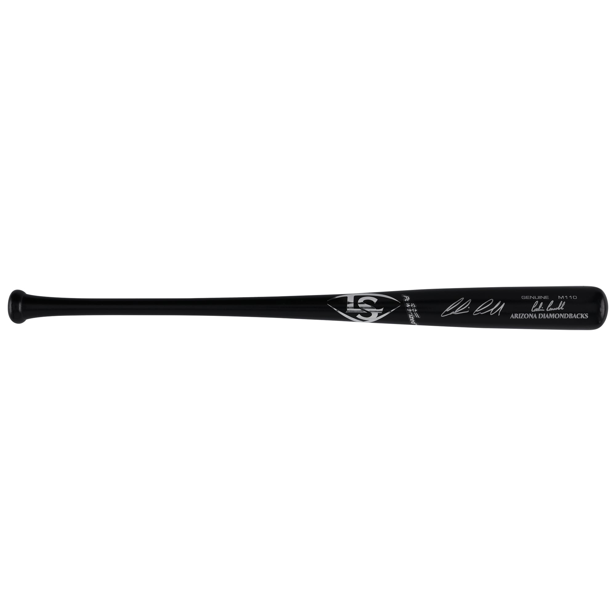Batte de baseball noire Louisville Slugger autographiée par Corbin Carroll, Diamondbacks de l'Arizona