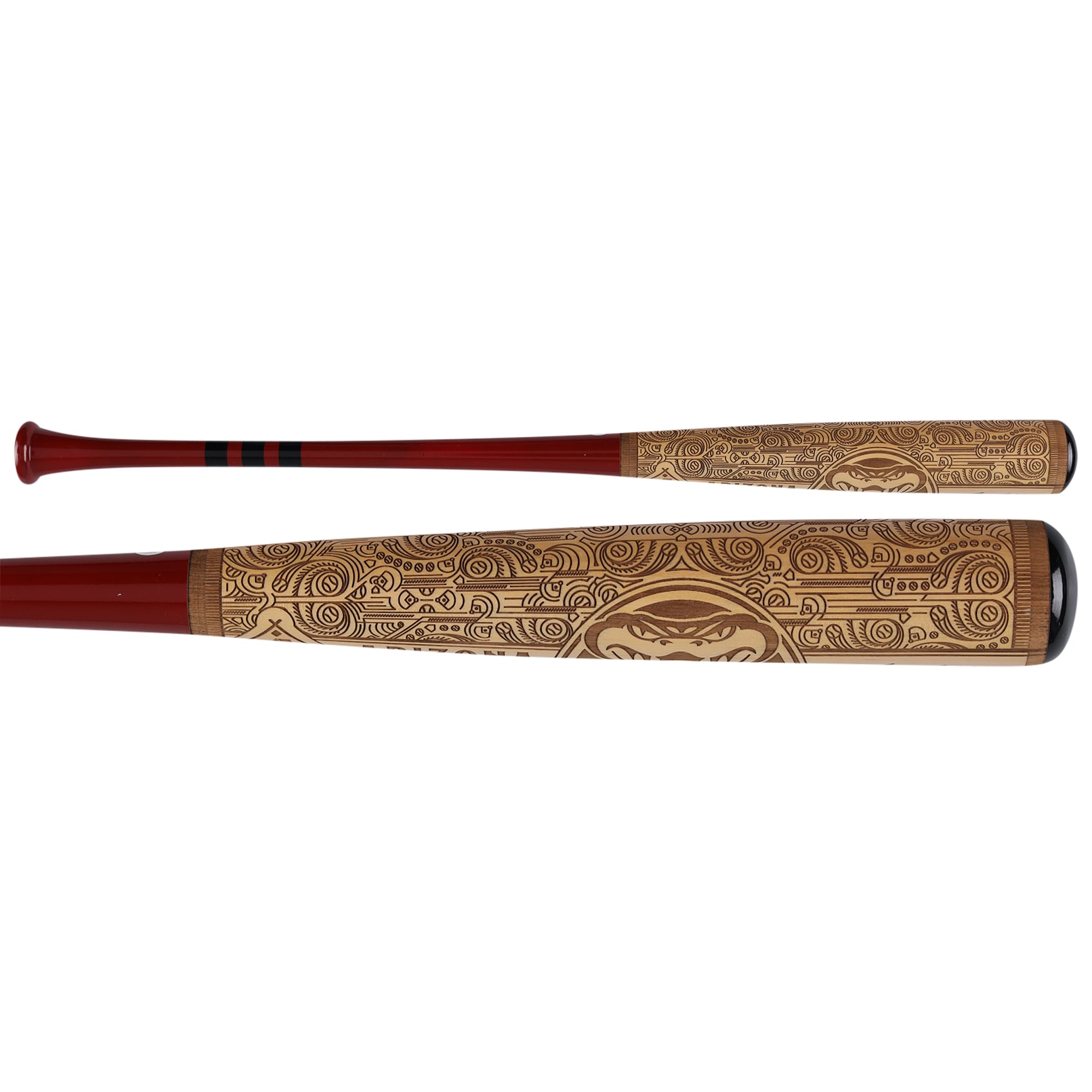 Bâton de baseball Pillbox Bat Company Mural Series autographié par Corbin Carroll (Arizona Diamondbacks) avec inscription « 23 NL ROY