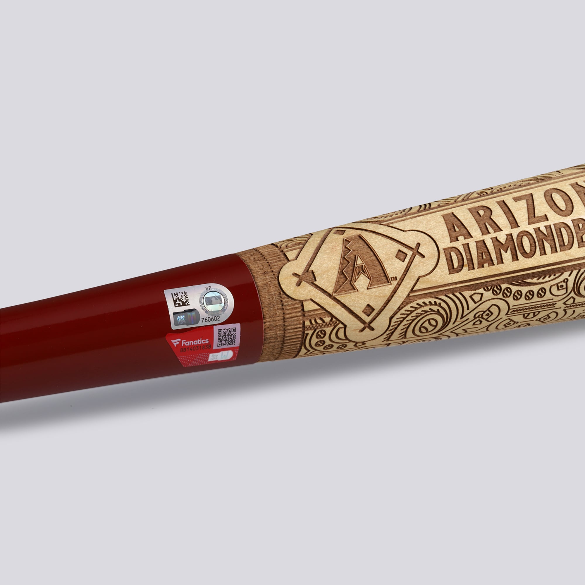 Corbin Carroll Arizona Diamondbacks Autographed Pillbox Bat Company Mural Series Bat with "23 NL ROY" Inscription