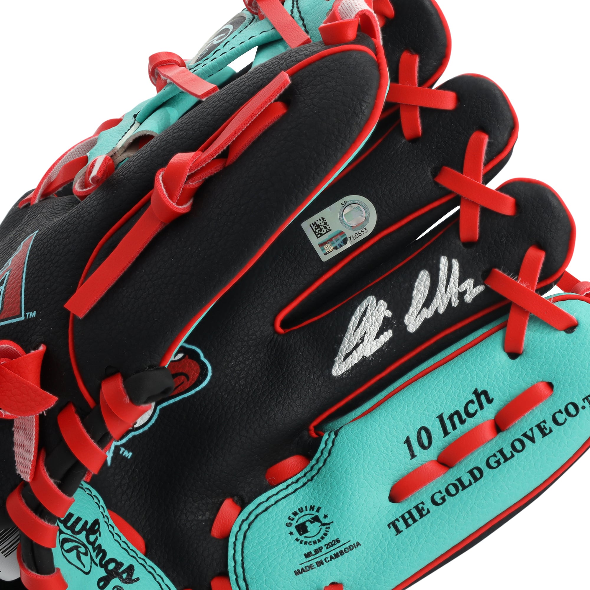 Corbin Carroll Arizona Diamondbacks Autographed Rawlings 10" Collectible Team Logo Glove