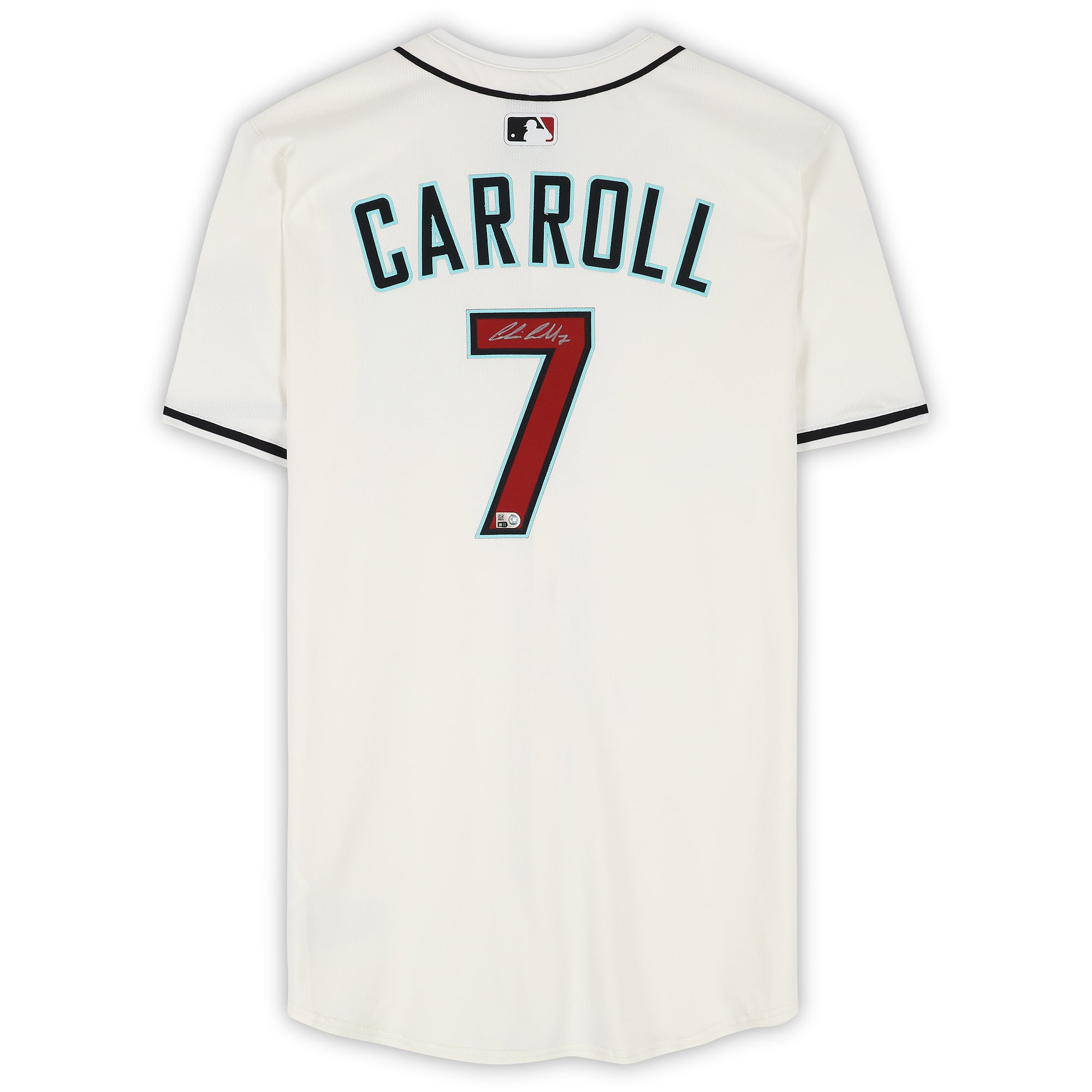 Maillot Nike Elite blanc autographié de Corbin Carroll (Arizona Diamondbacks)