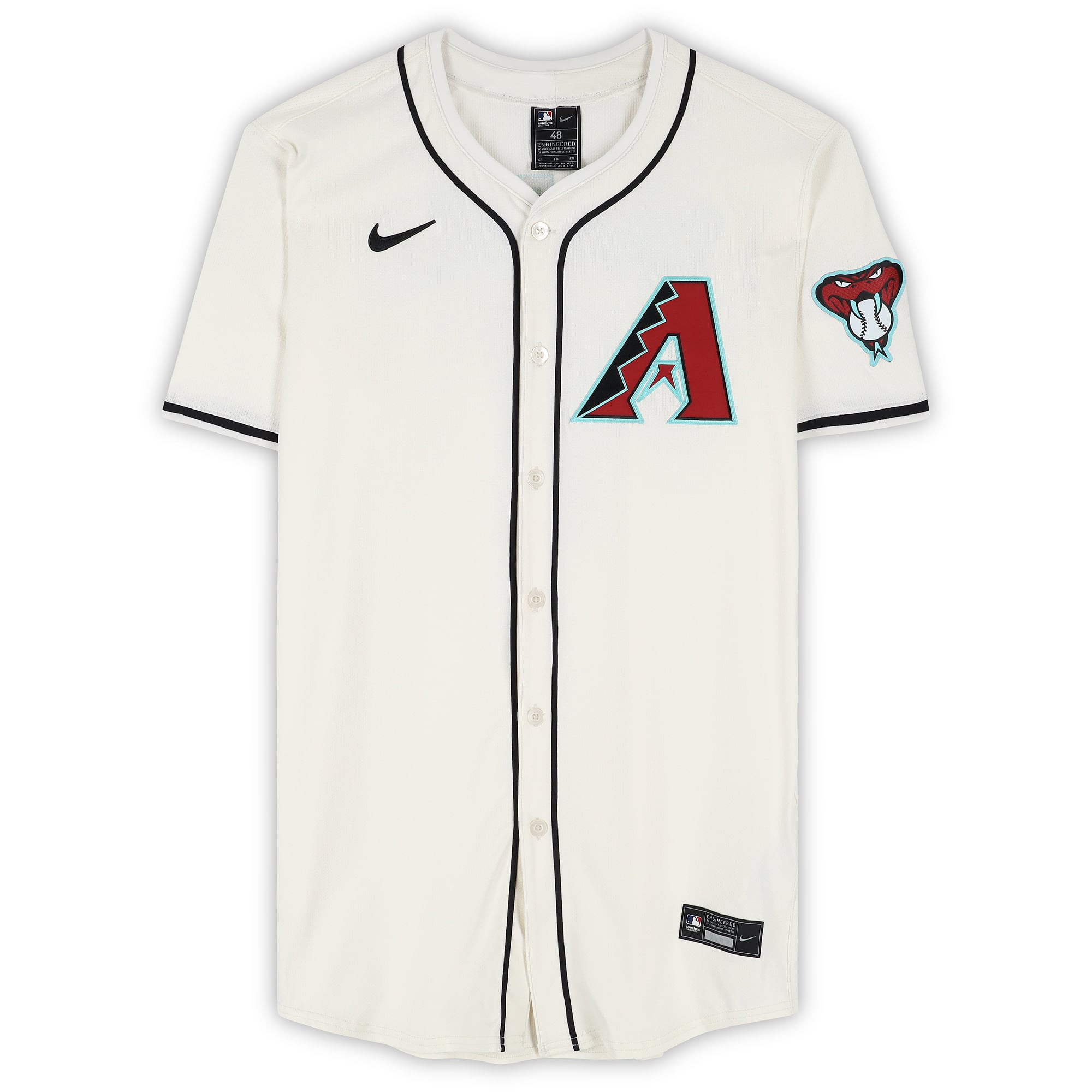 Maillot Nike Elite blanc autographié de Corbin Carroll (Arizona Diamondbacks)