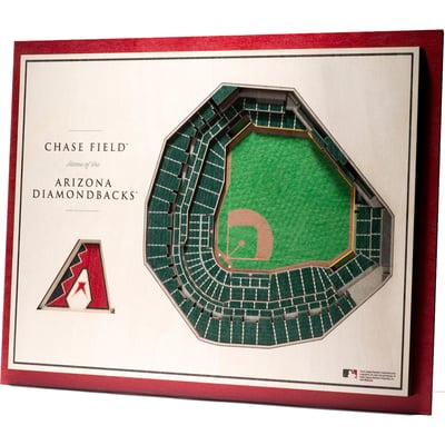Arizona Diamondbacks Fanpoint 17'' x 13'' 5-Layer 3D StadiumView Wall Art