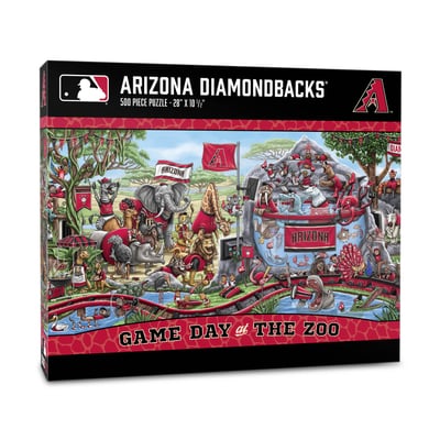 Arizona Diamondbacks IDNA 10.5" x 28" Game Day at the Zoo 500-Piece Puzzle
