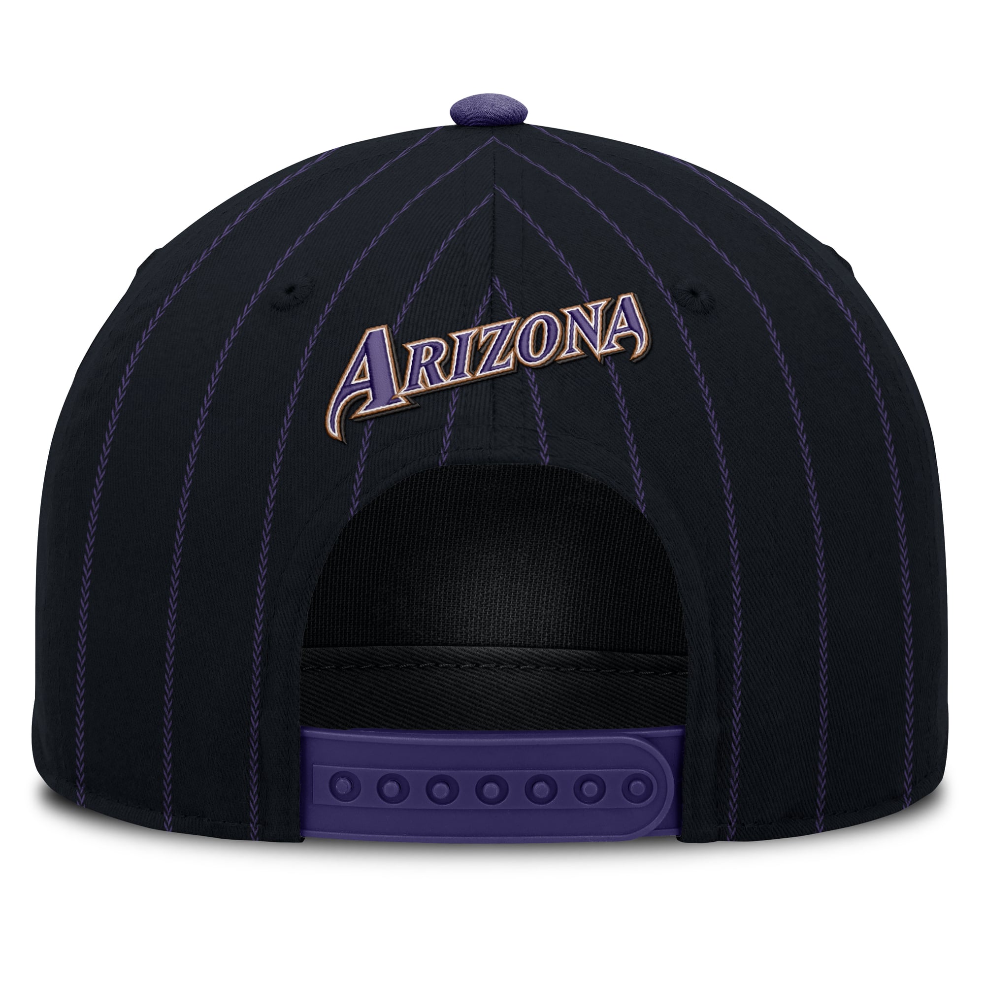 Casquette ajustable Nike pour homme, noire et violette, Arizona Diamondbacks Cooperstown Rise, modèle A-Frame