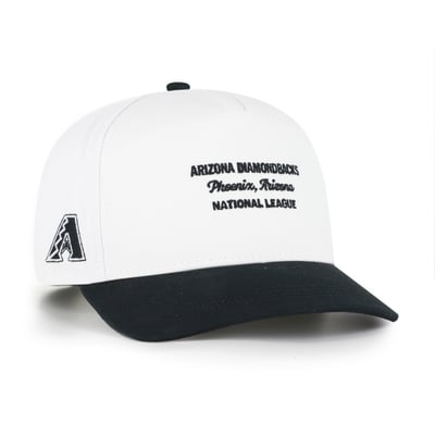 Arizona Diamondbacks '47 Contemporary Two-Tone Hitch Adjustable Hat - White/Black