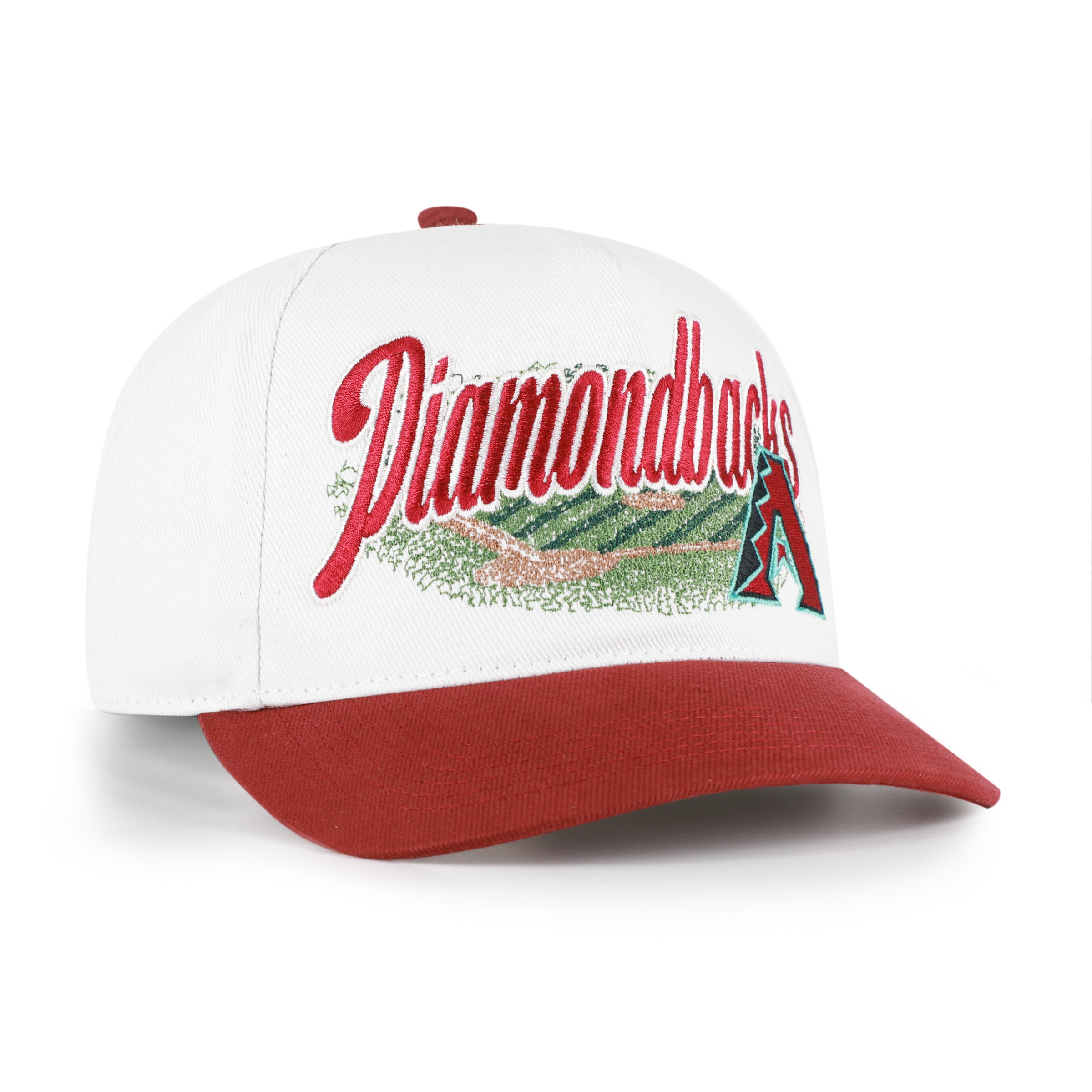Men's '47 White/Red Arizona Diamondbacks Enfield Hitch Adjustable Hat