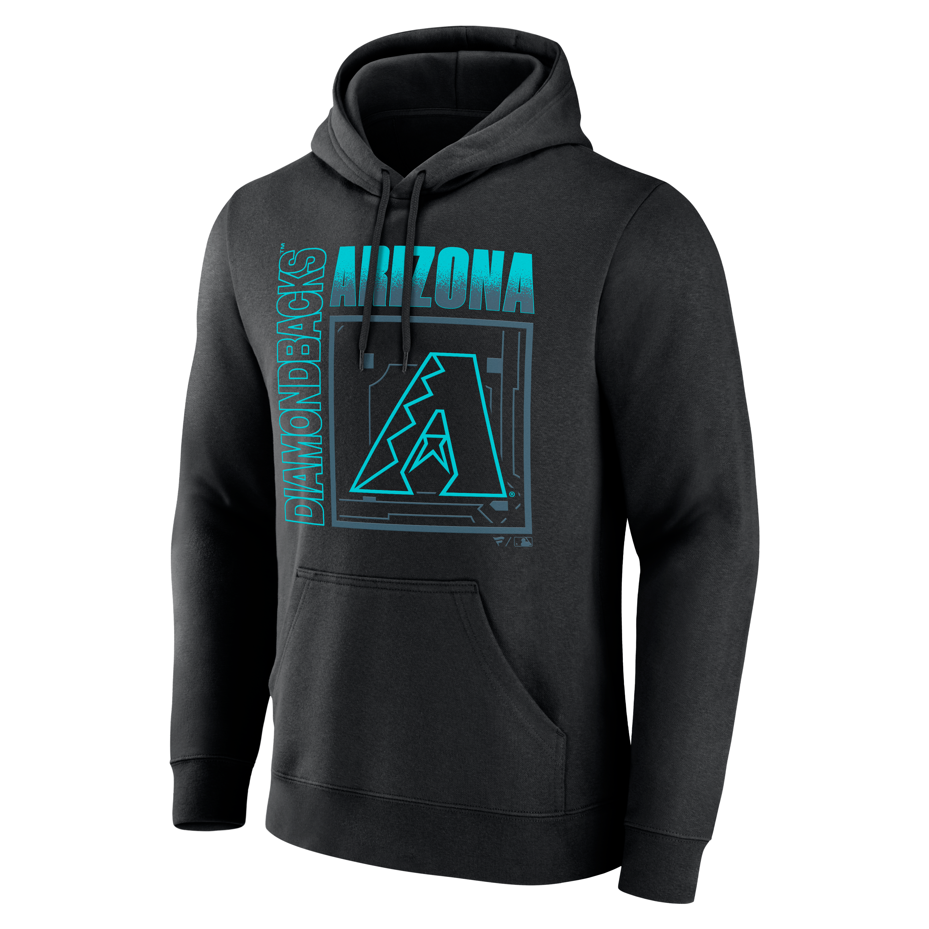 Sweat à capuche noir pour homme Arizona Diamondbacks Home Field Pop personnalisé avec nom et numéro