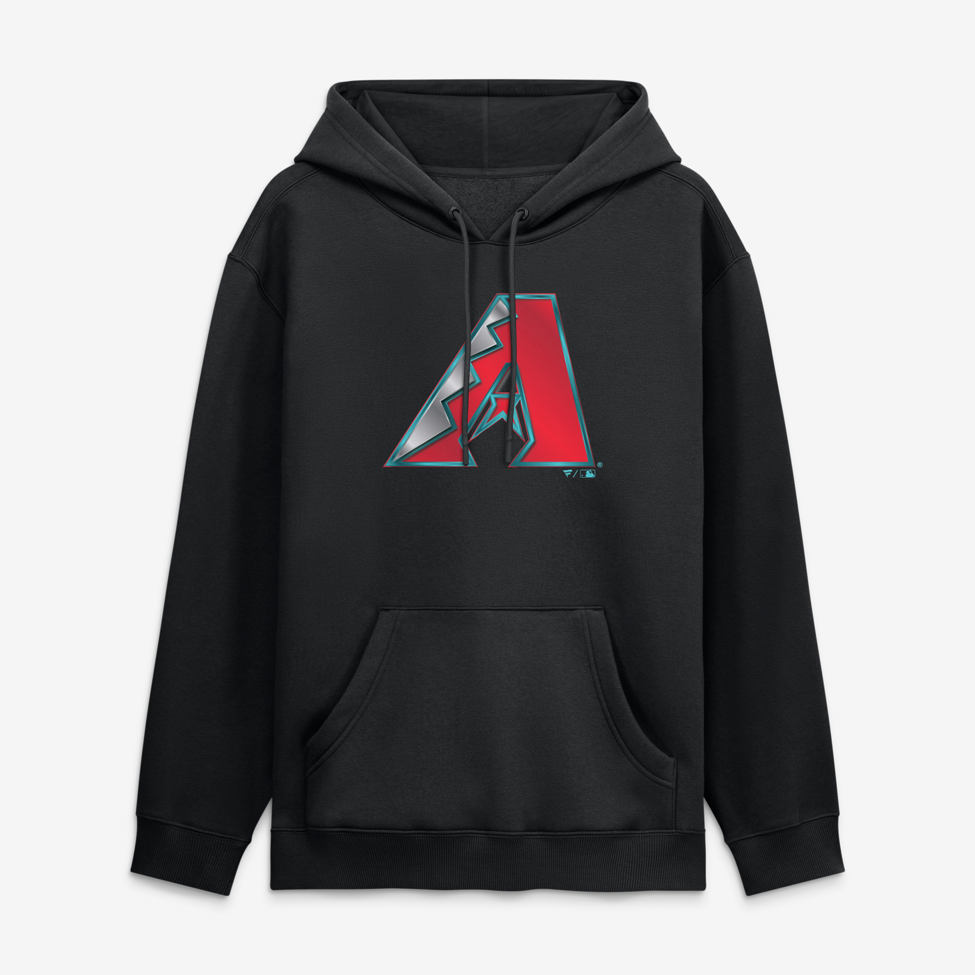 Sweat à capuche noir pour homme avec mascotte métallique des Arizona Diamondbacks