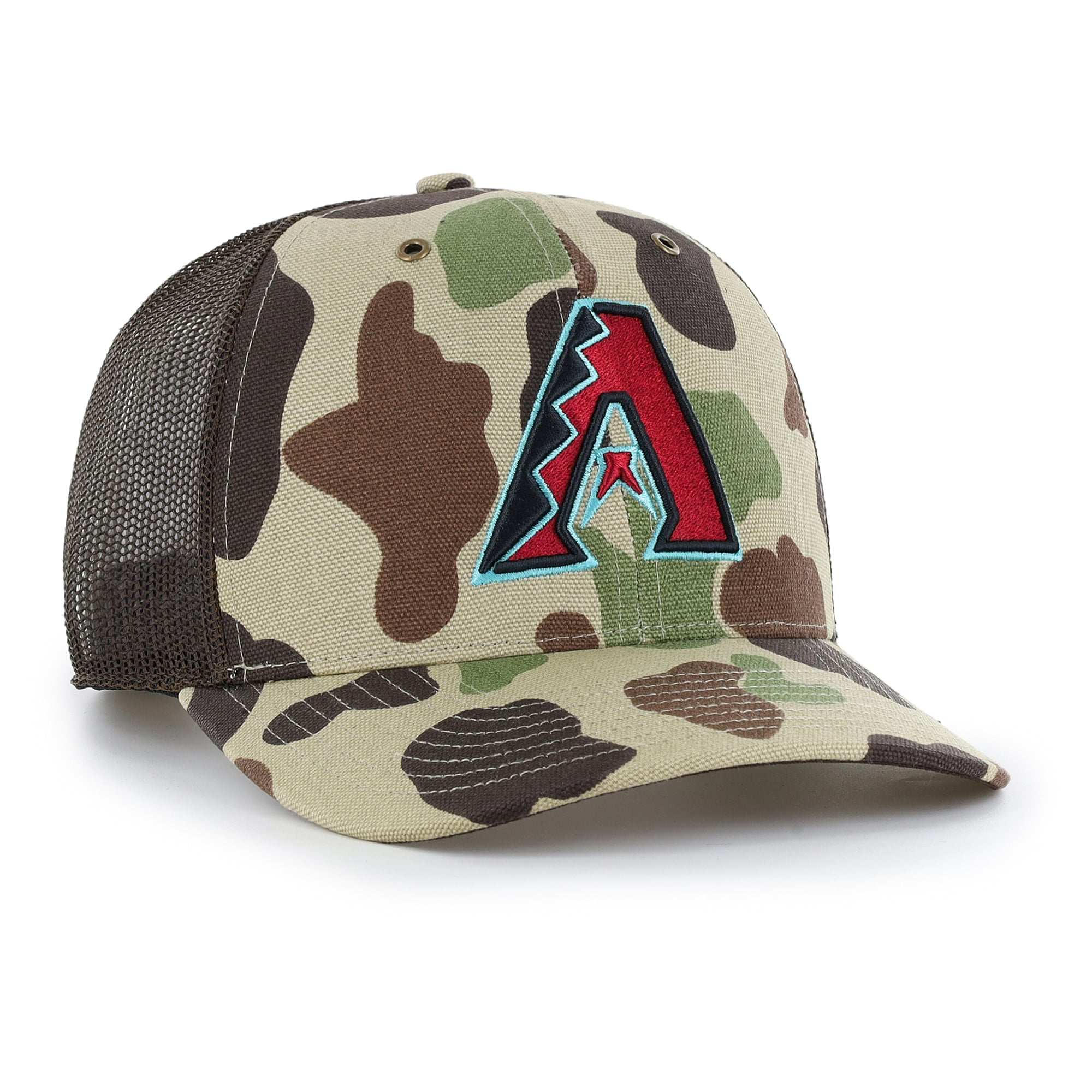 Casquette trucker ajustable Carhartt x '47 Camo Arizona Diamondbacks Duck pour homme