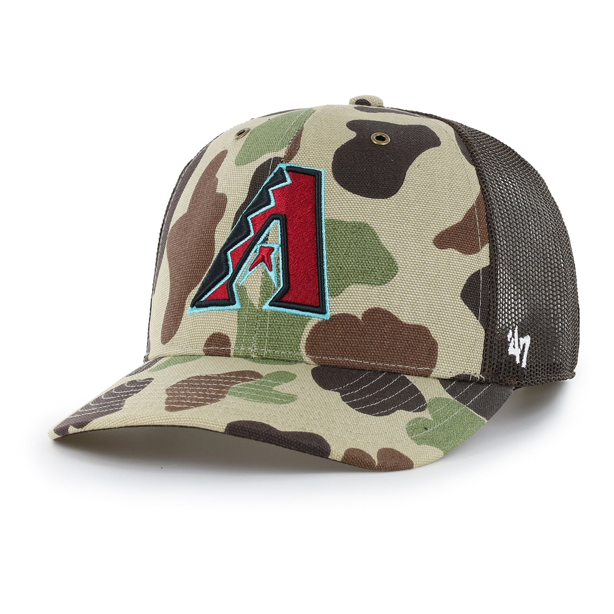 Casquette trucker ajustable Carhartt x '47 Camo Arizona Diamondbacks Duck pour homme