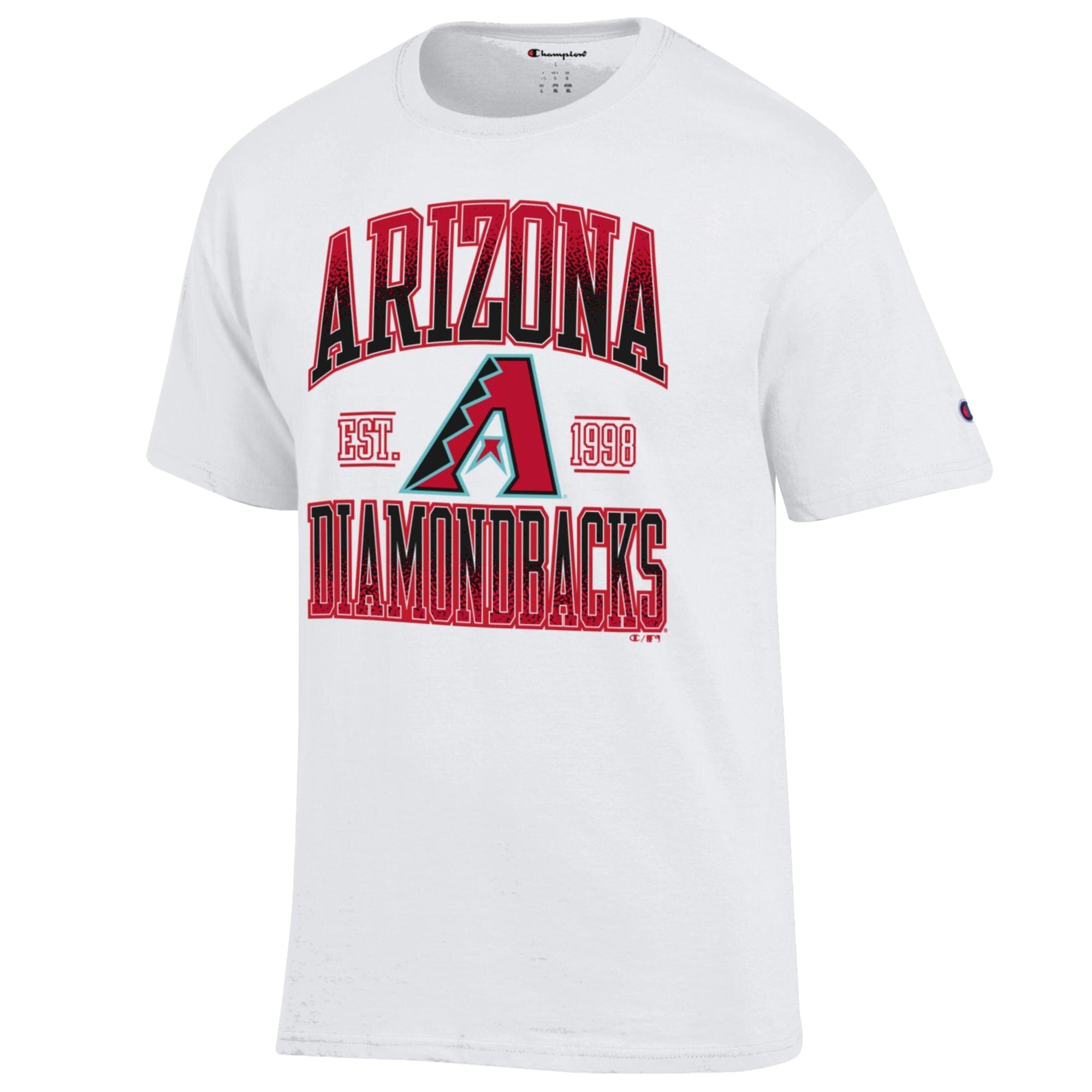 Men's Champion White Arizona Diamondbacks Team Name T-Shirt