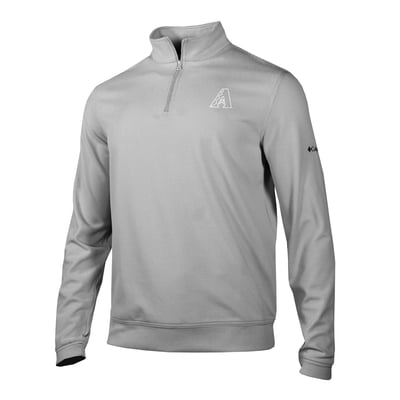 Arizona Diamondbacks Columbia Grainline Quarter-Zip Pullover - Gray