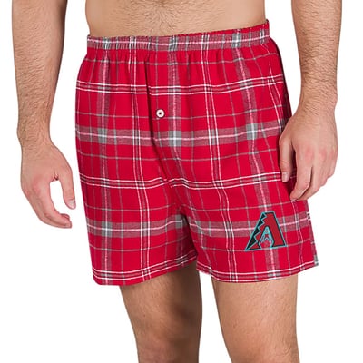 Arizona Diamondbacks Concepts Sport Ultimate Flannel Boxers - Red/Gray