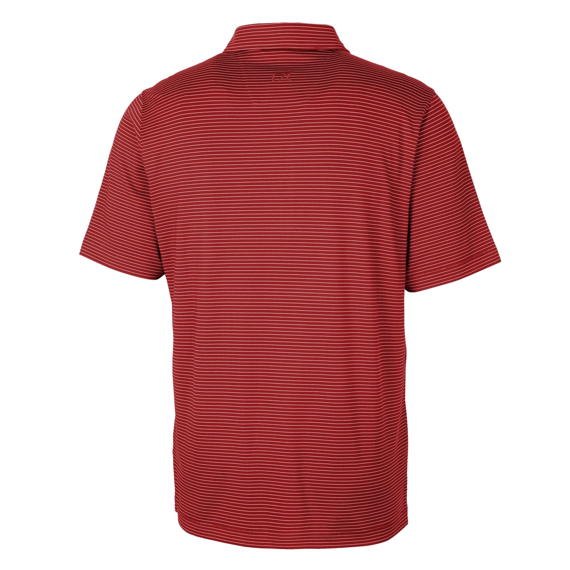 Men's Cutter & Buck Red Arizona Diamondbacks Forge Pencil Stripe Stretch Big Tall Polo
