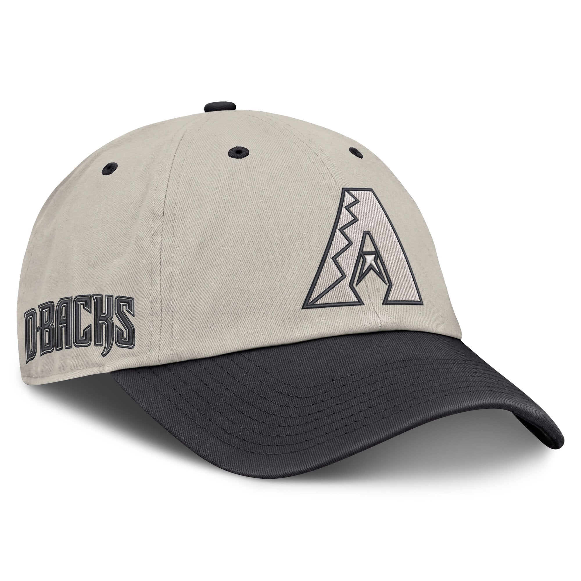 Men's Fanatics Beige/Charcoal Arizona Diamondbacks Frame Adjustable Hat