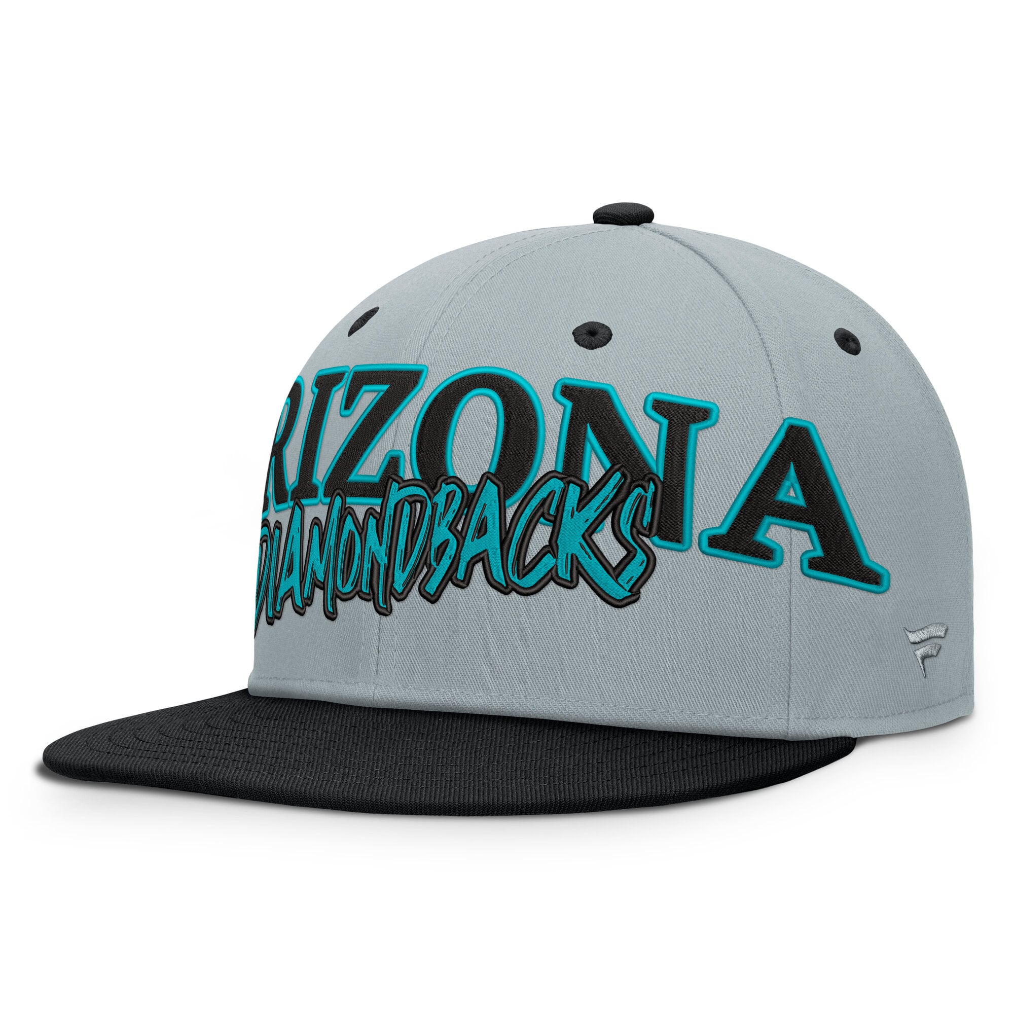 Men's Fanatics Gray Arizona Diamondbacks Jersey Twill Fitted Hat