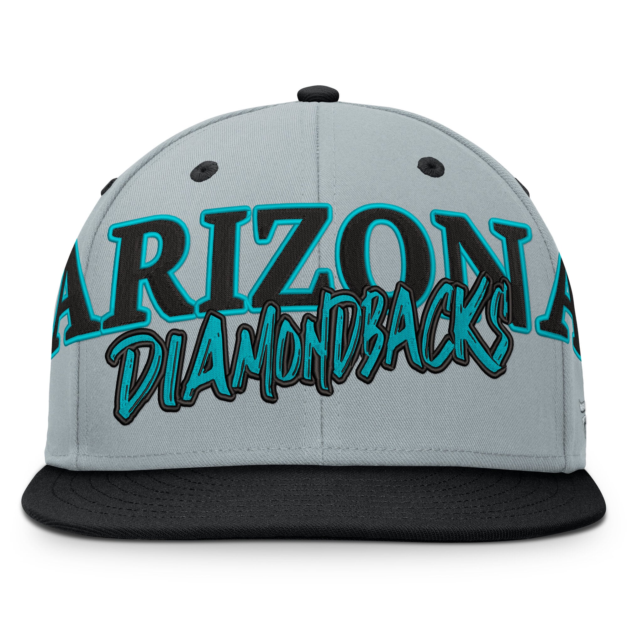 Men's Fanatics Gray Arizona Diamondbacks Jersey Twill Fitted Hat