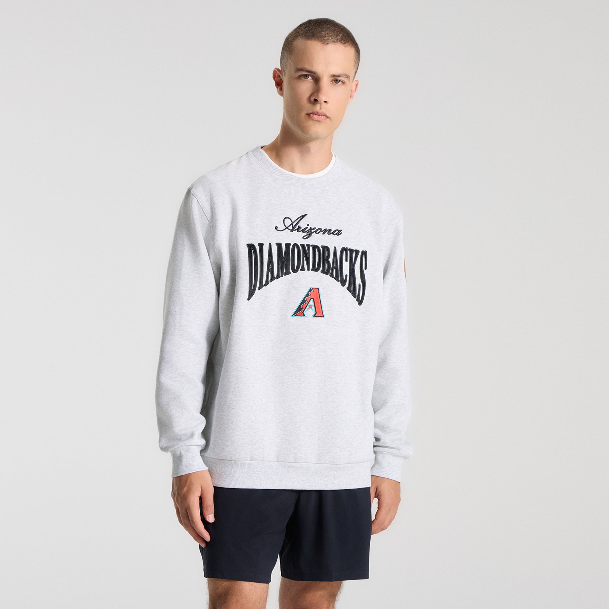 Men's lululemon Heathered Core Ultra Light Grey Arizona Diamondbacks Steady State Sweatshirt