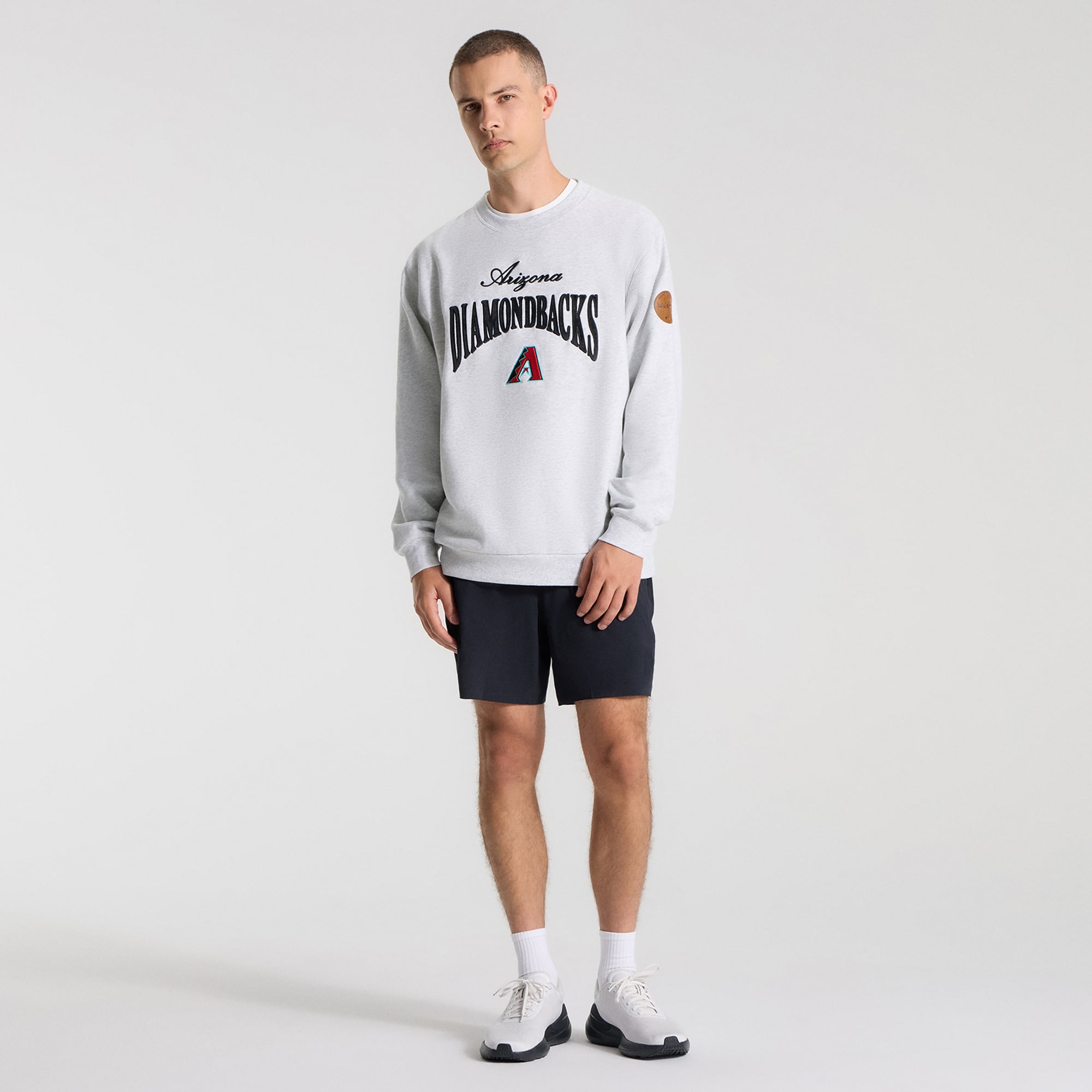 Men's lululemon Heathered Core Ultra Light Grey Arizona Diamondbacks Steady State Sweatshirt
