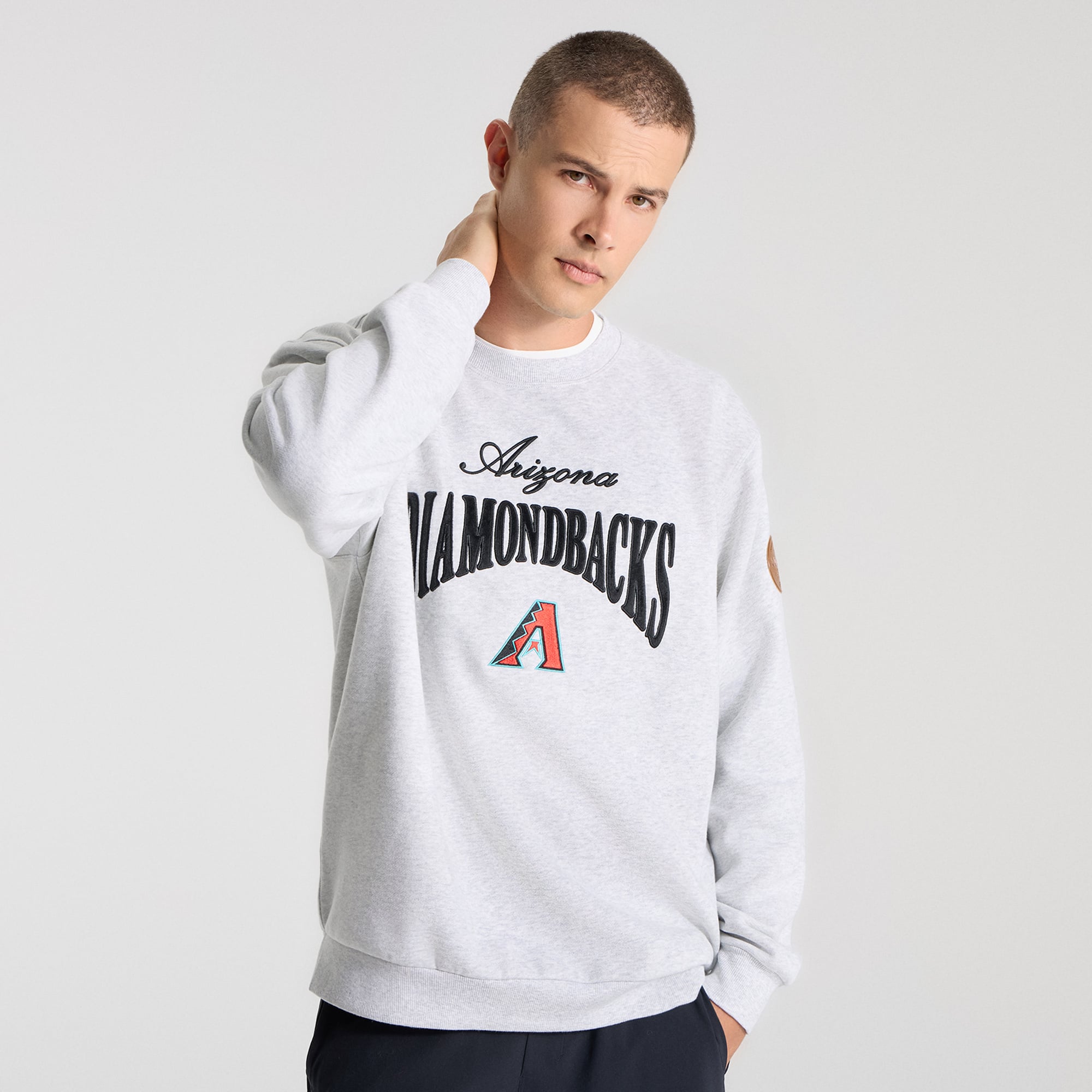 Men's lululemon Heathered Core Ultra Light Grey Arizona Diamondbacks Steady State Sweatshirt