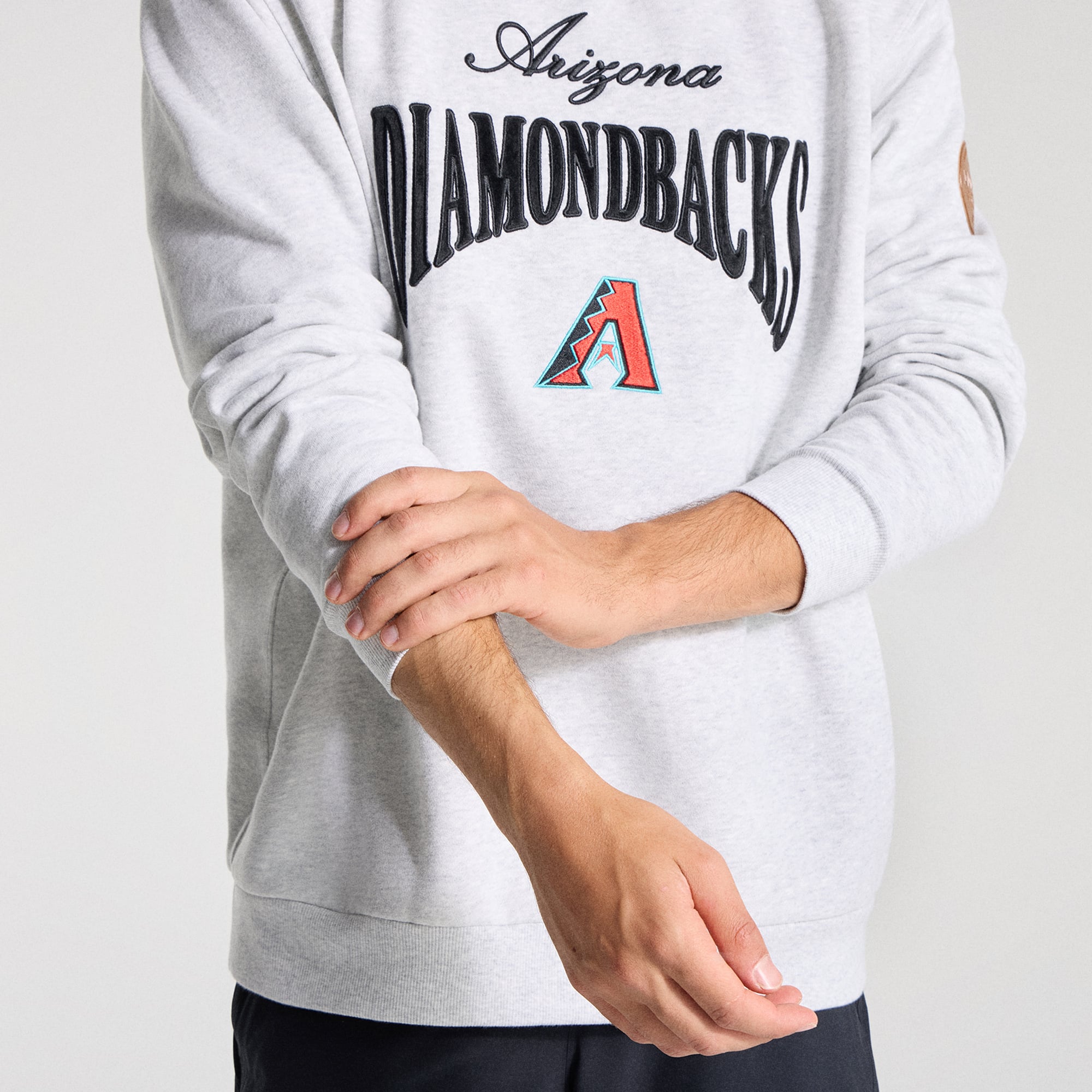 Men's lululemon Heathered Core Ultra Light Grey Arizona Diamondbacks Steady State Sweatshirt