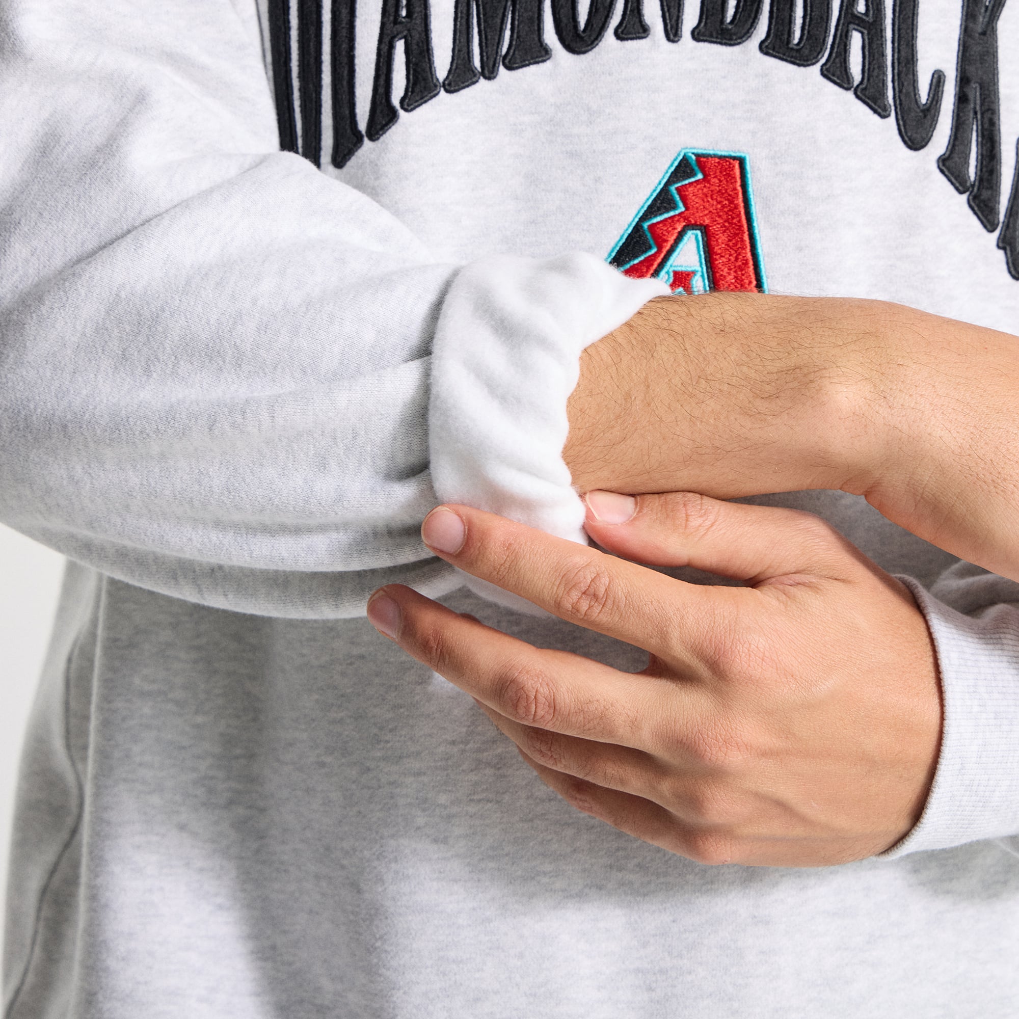 Men's lululemon Heathered Core Ultra Light Grey Arizona Diamondbacks Steady State Sweatshirt