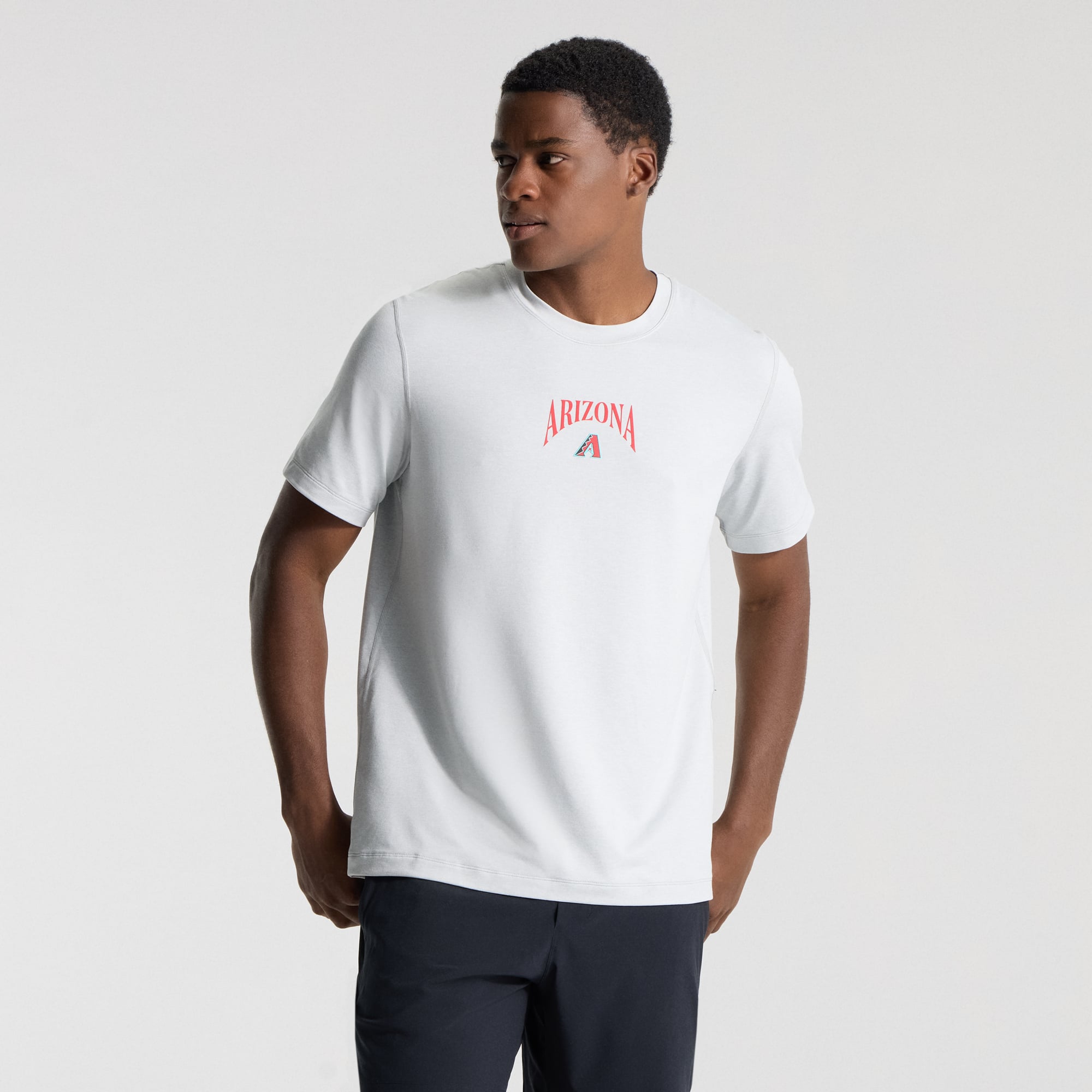 T-shirt en jersey doux pour homme lululemon Heathered Silver Drop Arizona Diamondbacks