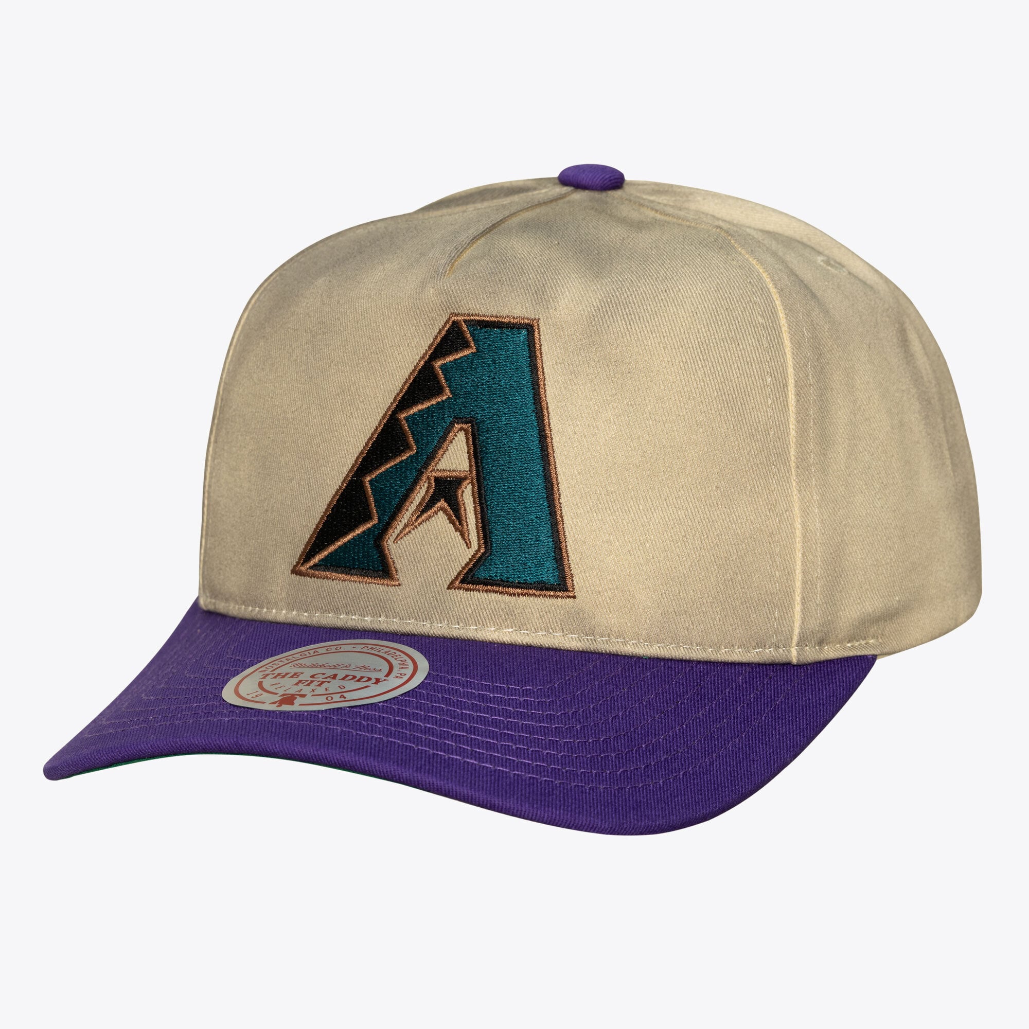 Casquette ajustable Mitchell & Ness crème Arizona Diamondbacks Retro Roots Deadstock Cooperstown pour homme