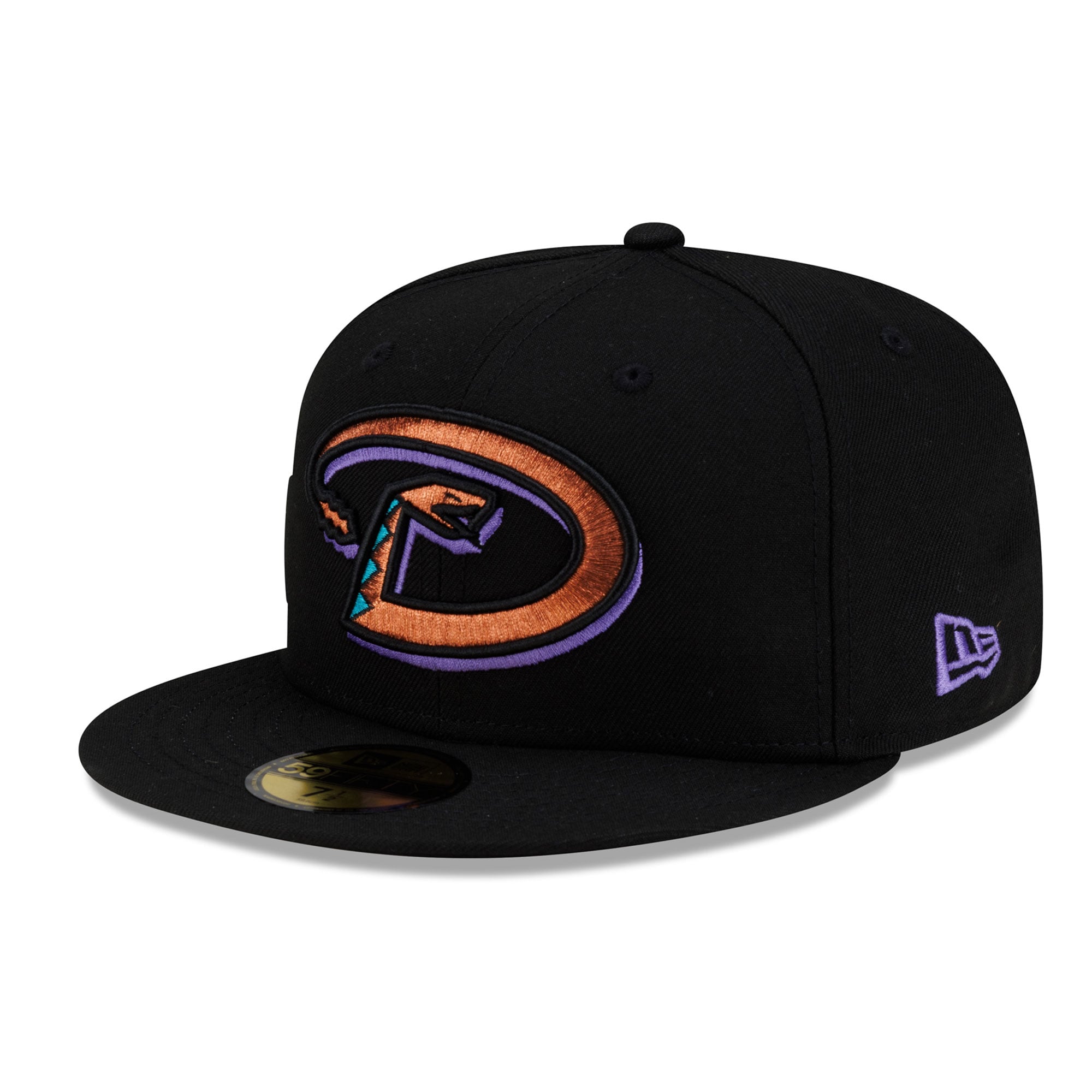 Men's New Era  Black Arizona Diamondbacks 2001 World Series Champions 25th Anniversary Side Patch 59FIFTY Fitted Hat