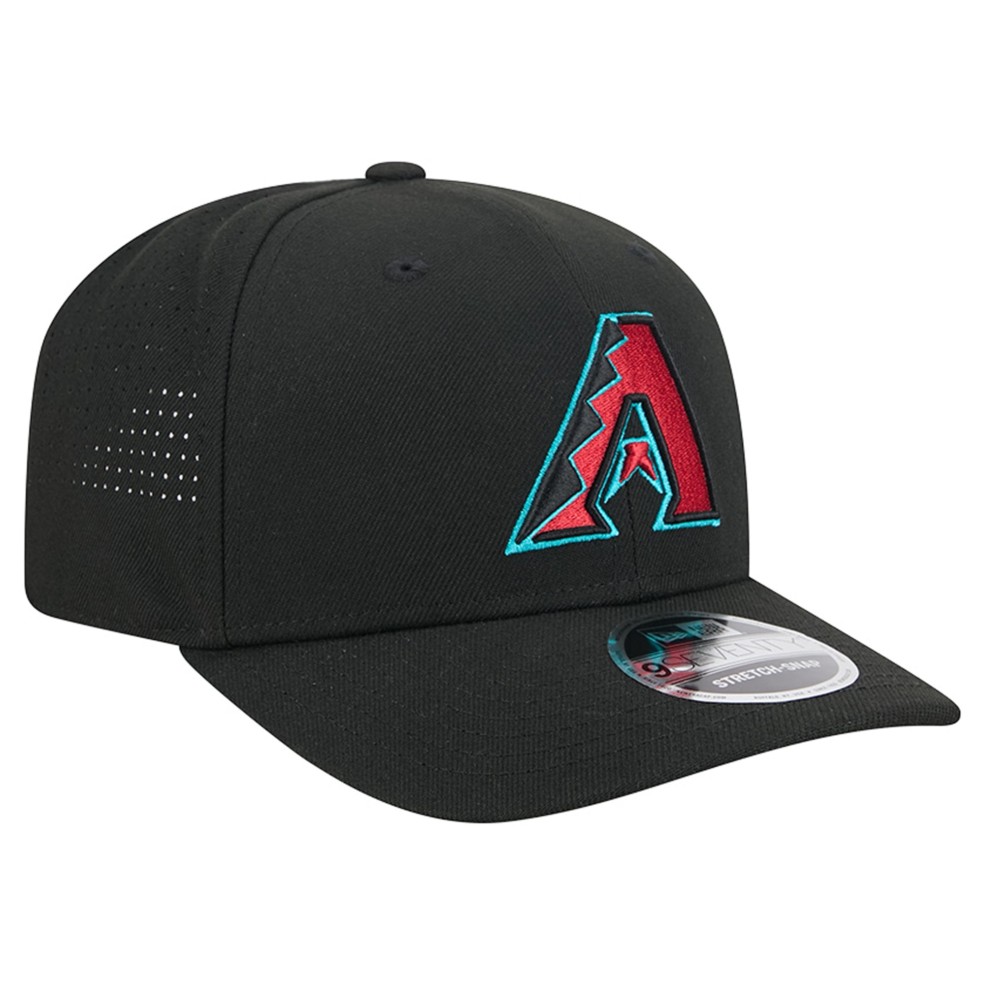 Casquette ajustable New Era Arizona Diamondbacks Performance 9SEVENTY noire pour homme